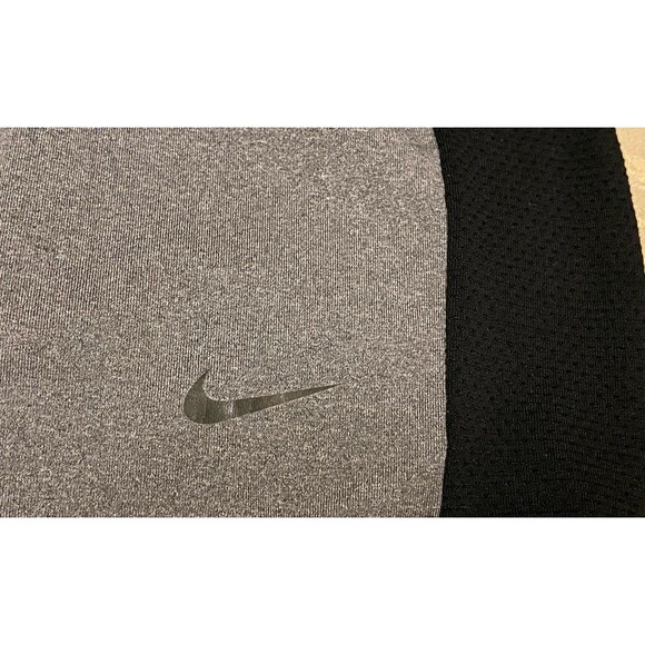 Vintage Nike DRI FIT Men’s Running Shorts Gym Active Performance Gray  Swoosh - Picture 3 of 16